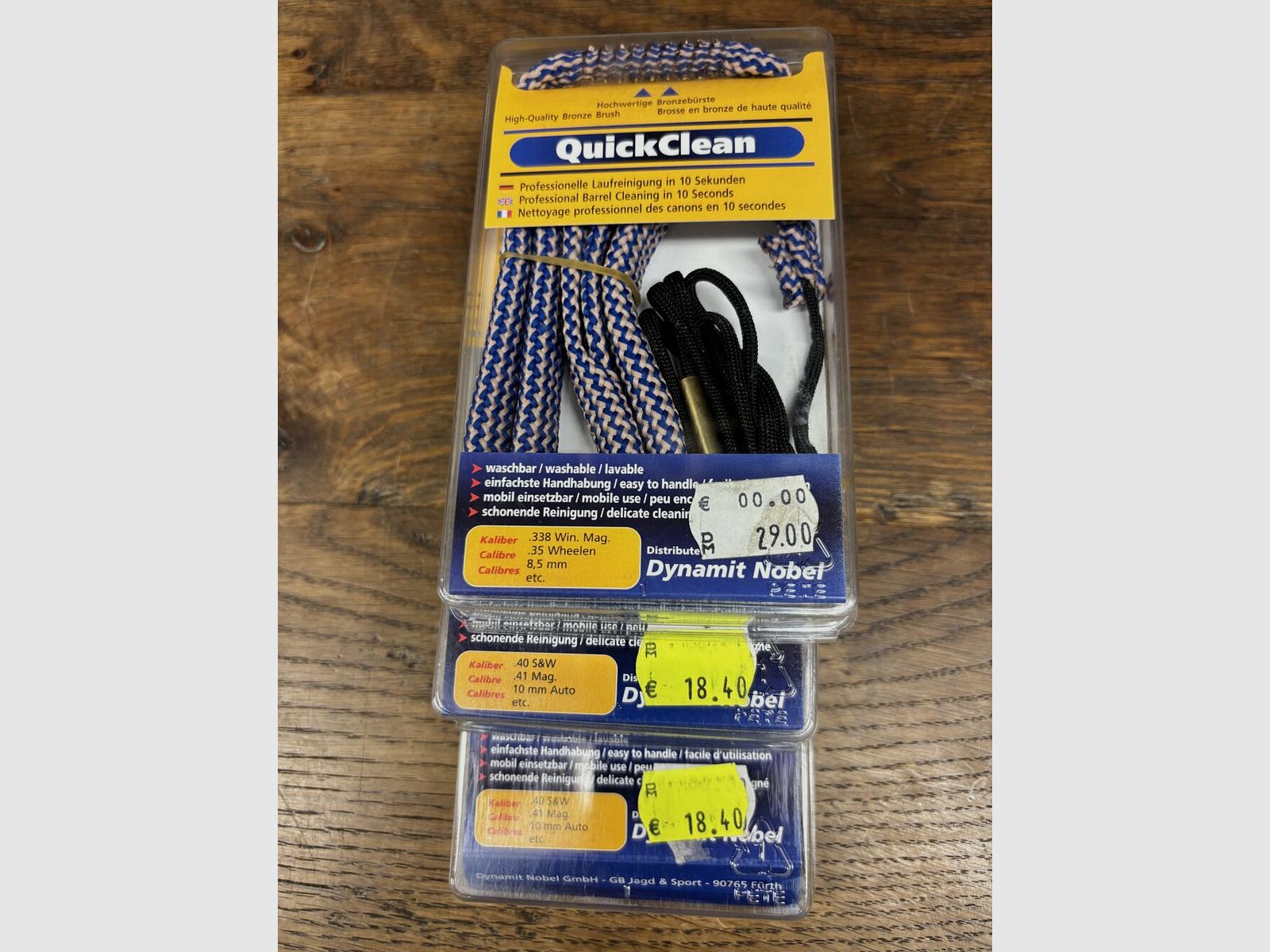 Bore Snake 8mm, .45, .40 S&W, .338 Win.Mag.