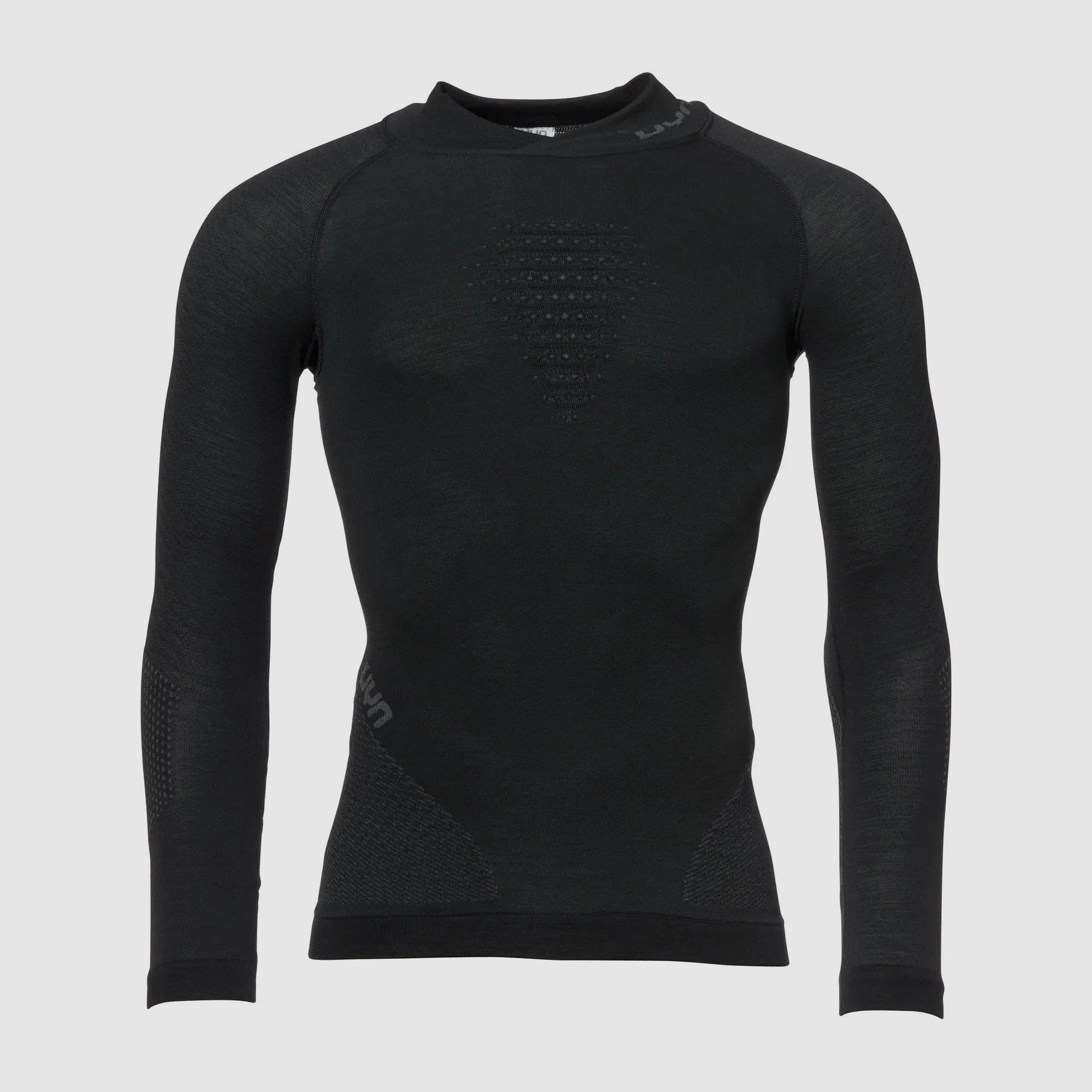 Uyn Longsleeve Rollkragen Fusyon Merino Männer schwarz anthrazit