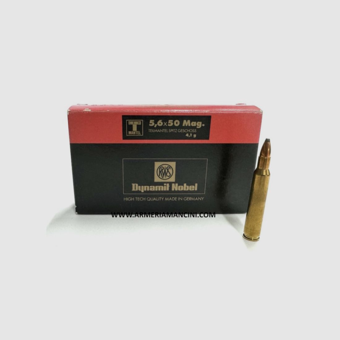 RWS kal. 5.6x50 Mag deelmantel 4,1 / 63gr - Doos van 20 stuks