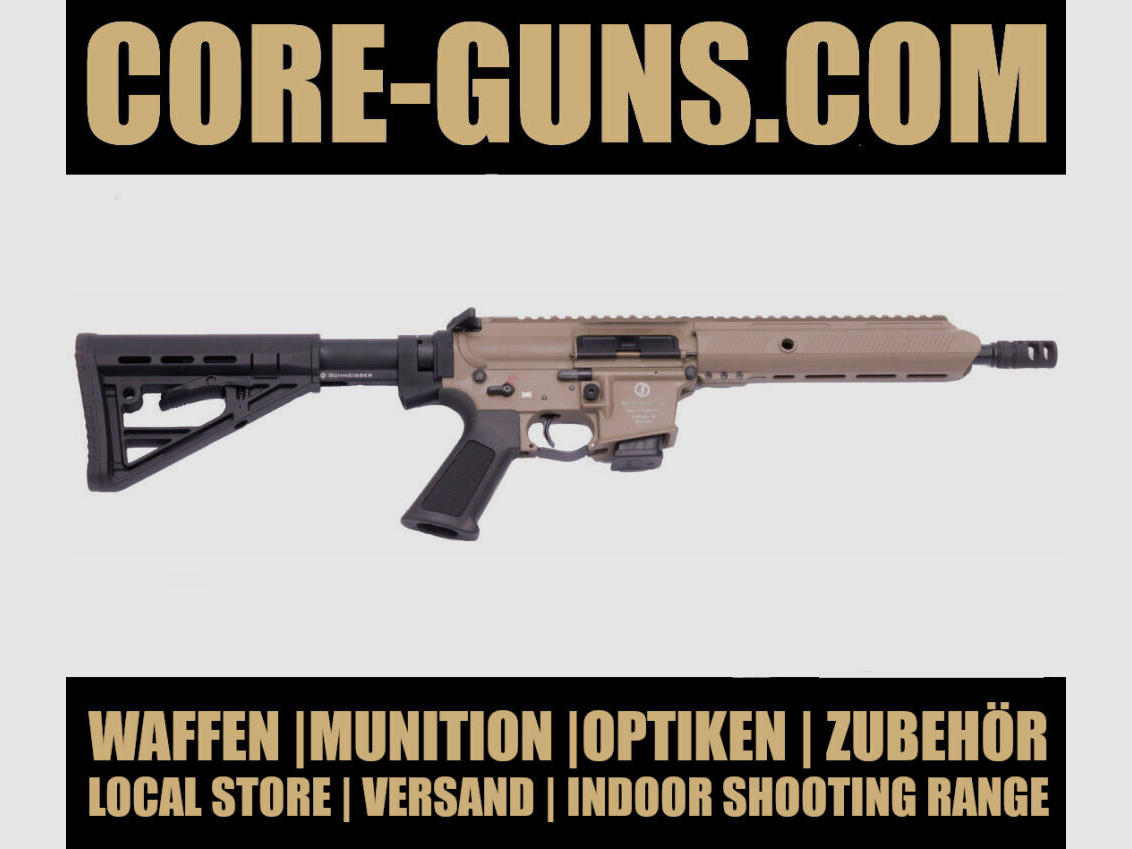 Schmeisser AR15-9 Sport S 10.5" FDE variant semi-automatic rifle 9mm available immediately, shipping +20€