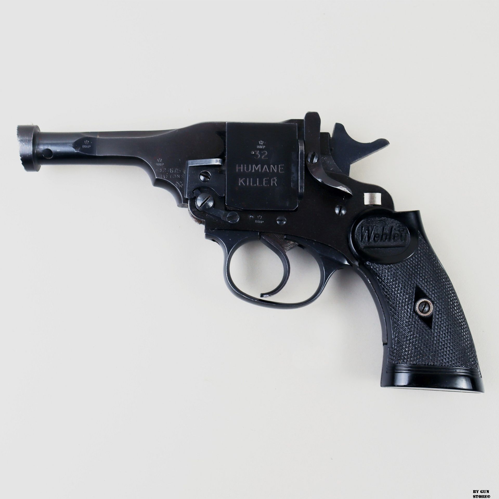 Pistolet Webley & Scott mod. Mark IV Humane Killer kal. 7,65 mm matr. 73744, zdjęcie 1 z 17