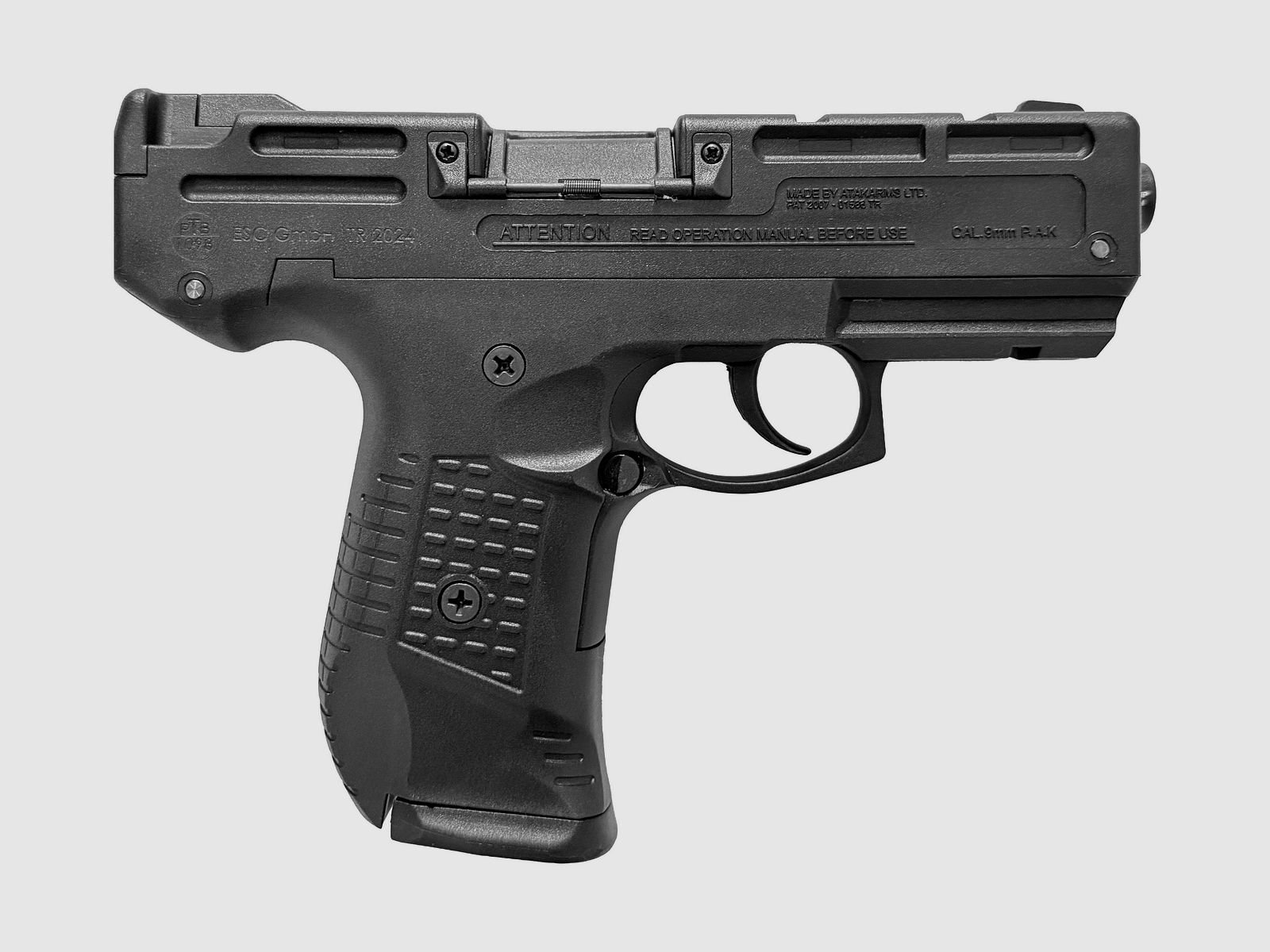 Zoraki 925-P schreckschuss pistool 9mm P.A.K. zwart - 5 magazijnen - 100 knalpatronen - NIEUW