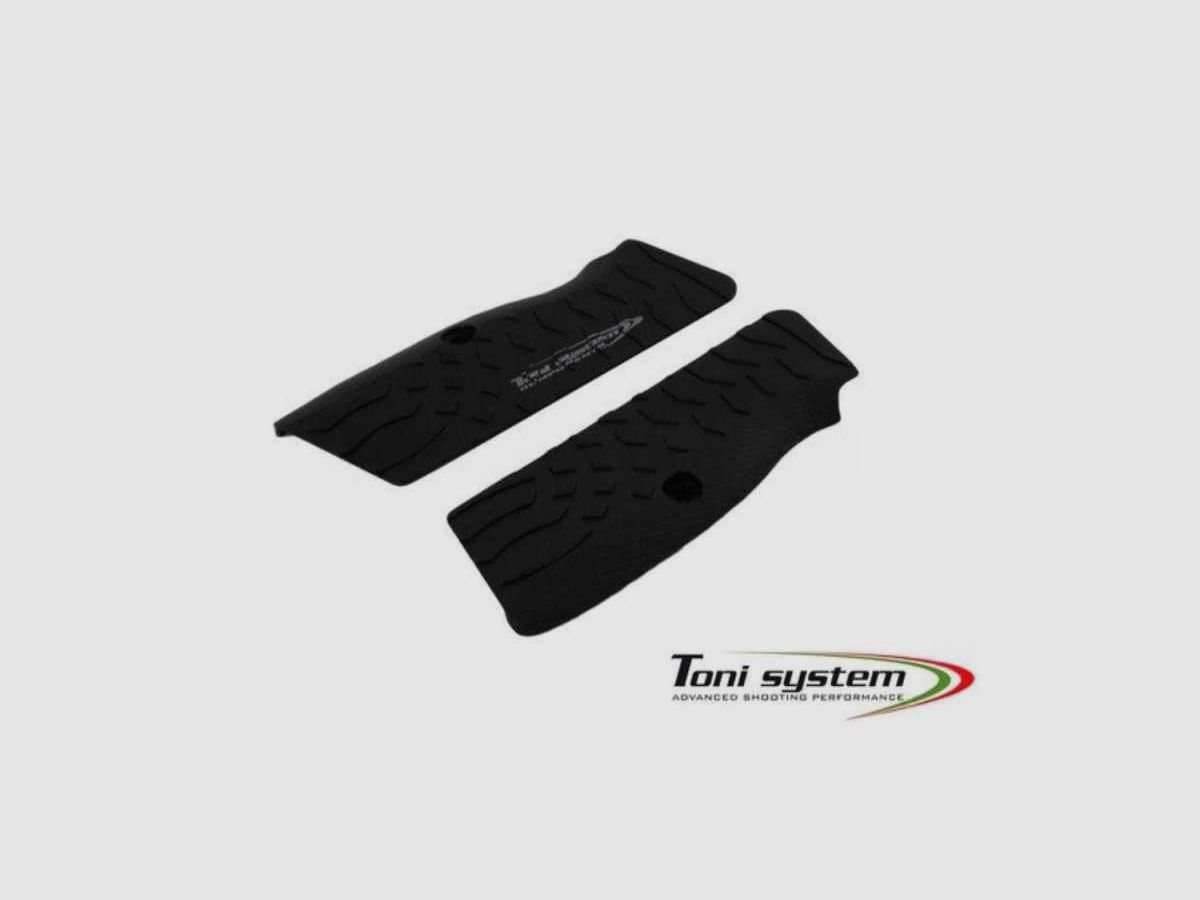 TONI SYSTEM GT21V per impugnature TANFOGLIO P21L per tutti i calibri - Grip Vibram, Colore: Nero, immagine 1 di 3
