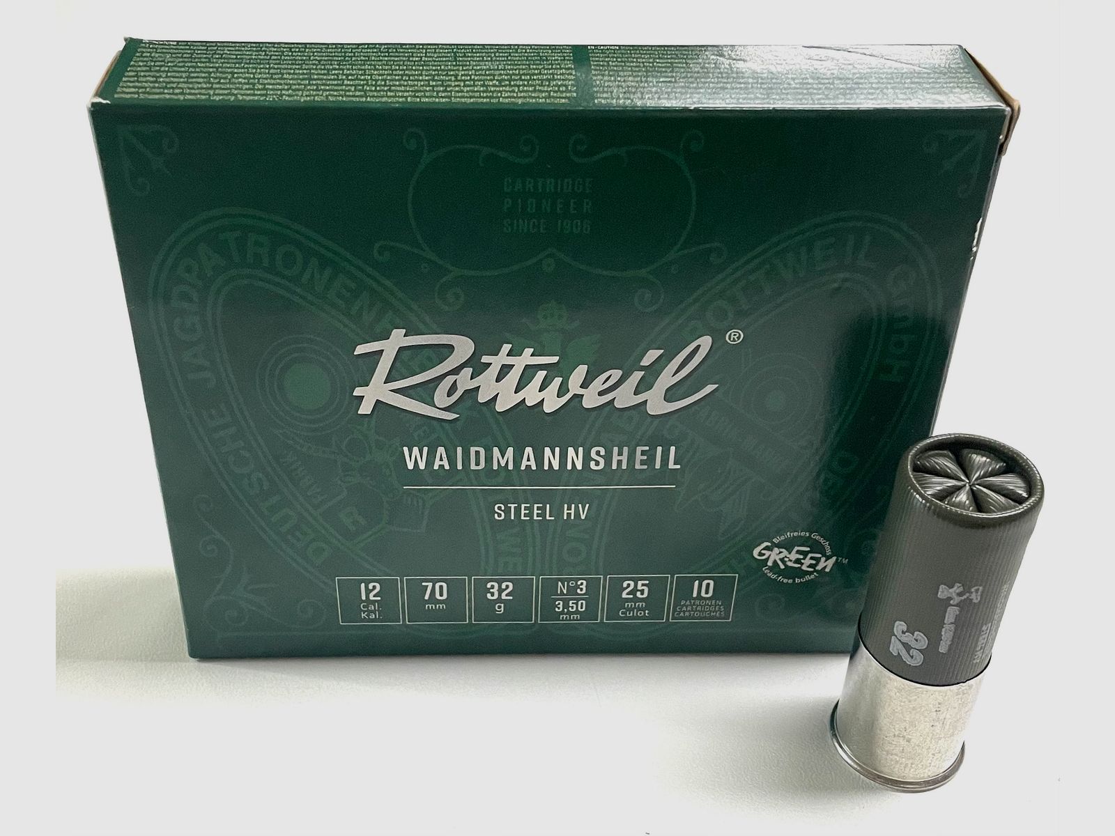 Rottweil 2431747 Hunter's luck Steel HV 12/70 32g 3.50 mm 10 pcs