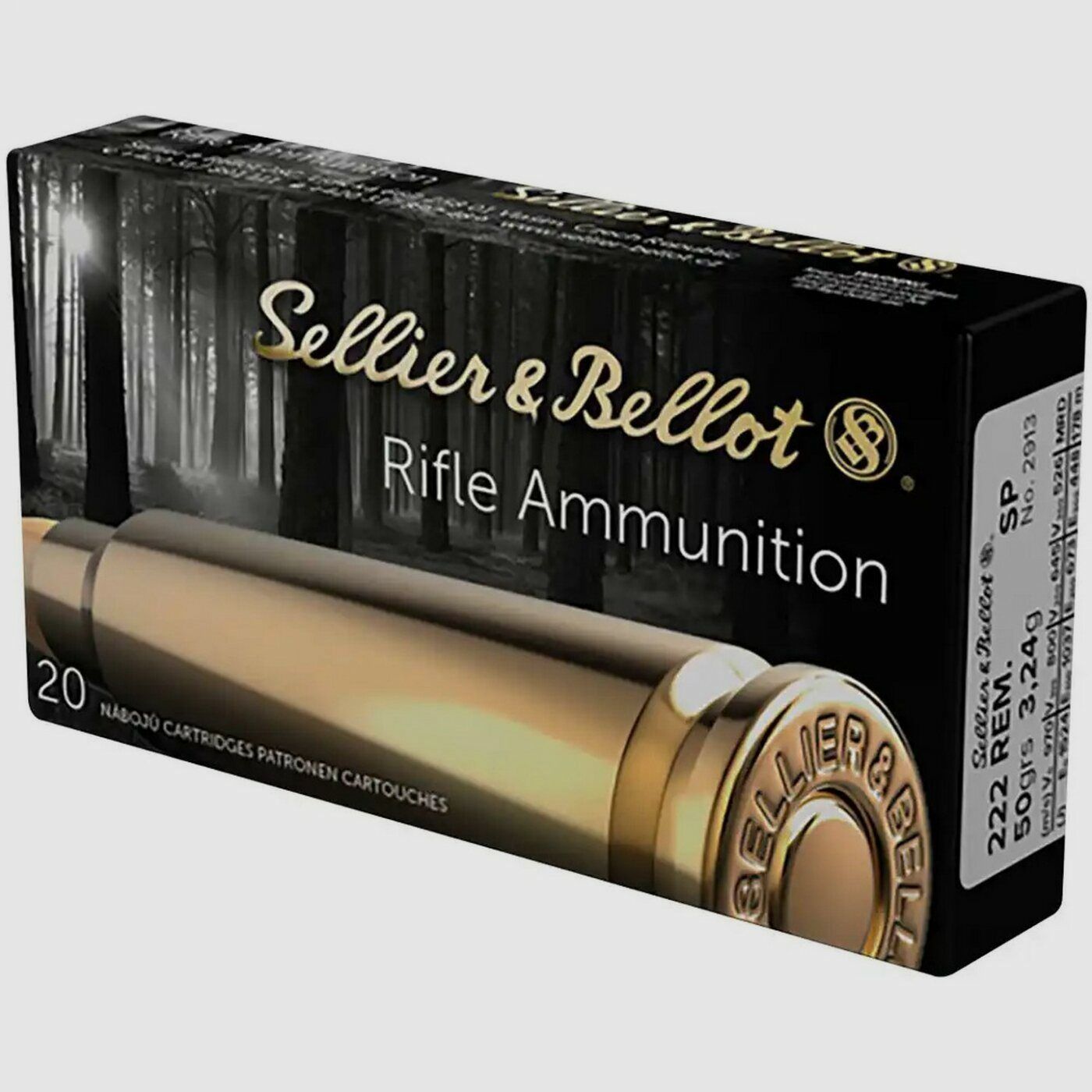 Sellier & Bellot .222 Rem SP 50grs / 3,2g
