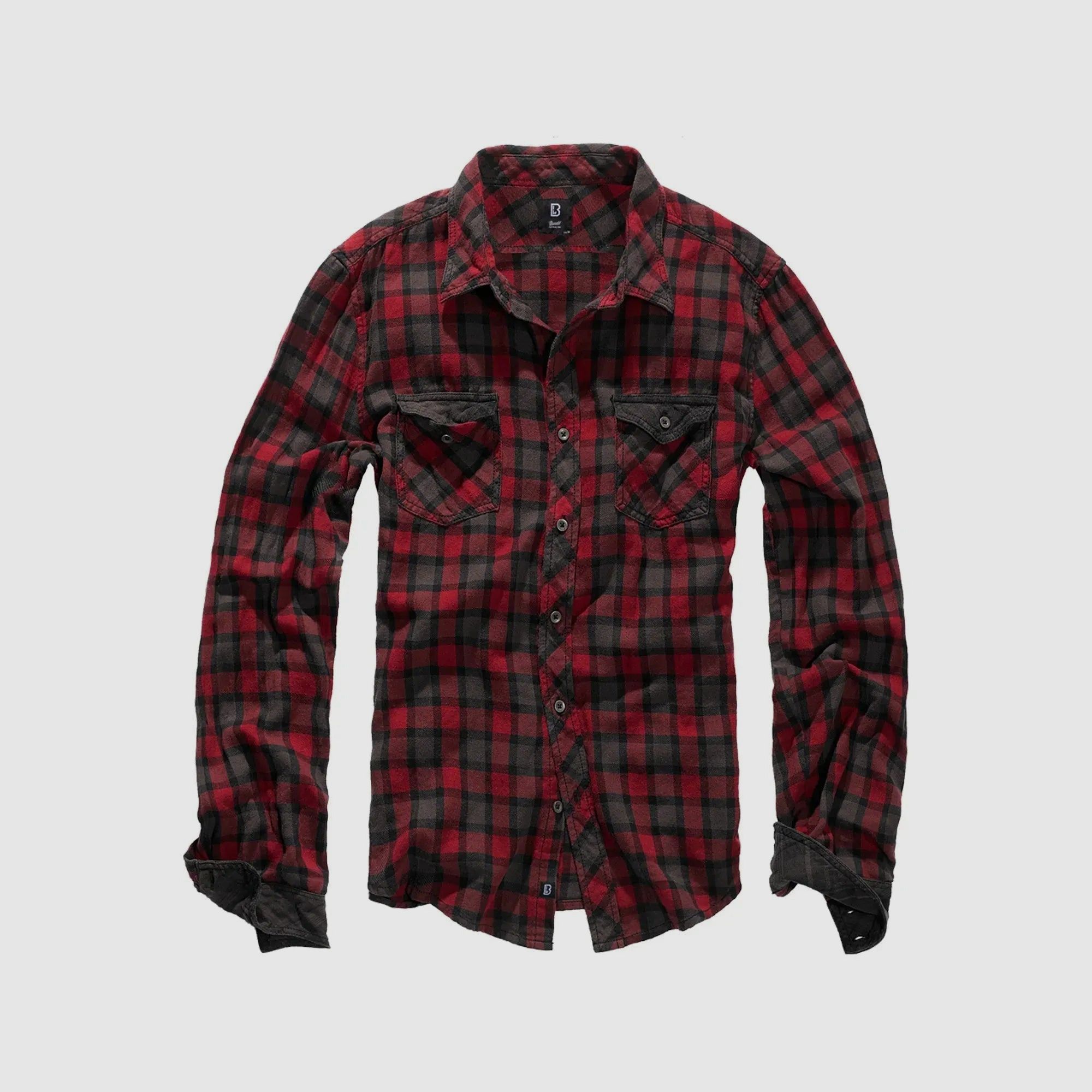 Camisa Brandit Duncan Check rojo marrón