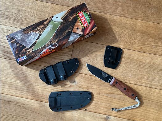 ESEE 4 Messer mit OVP und unbenutztem Micarta Griff