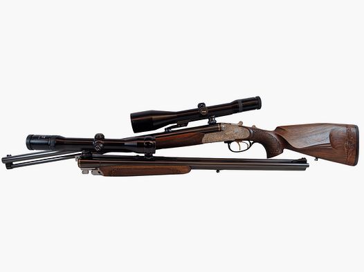 Krieghoff Neptun Primus Classic mit Doppelbüchsdrillings Laufbündel
