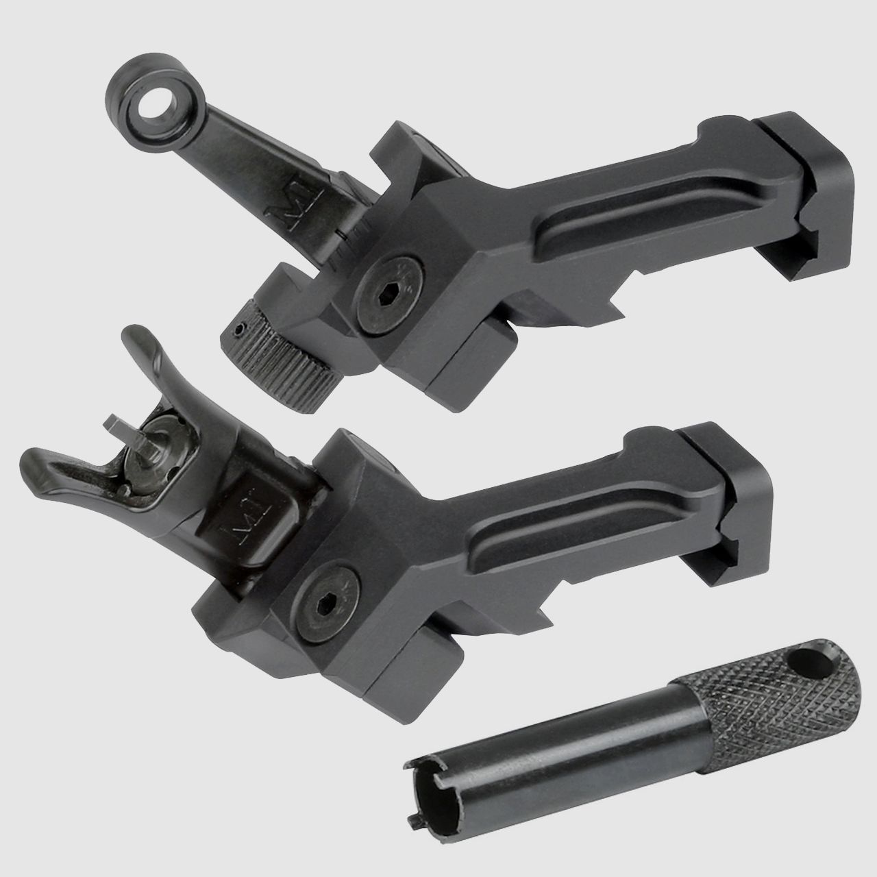 MIDWEST INDUSTRIES 45° A2 Combat Rifle Flip-Up Offset Sight SET, image 1 of 4