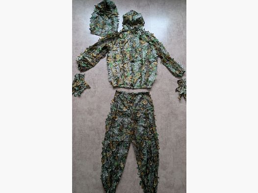 Completo Ghillie Suit mimetico boschivo
