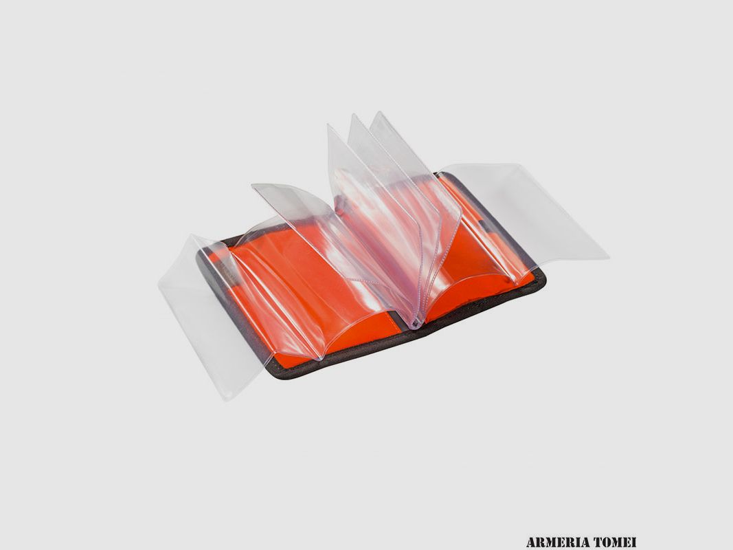 RISERVA – LICENSE HOLDER IN NYLON/LEATHER ORANGE/FLUO/BLACK 18×12.5 h cm, image 2 of 2