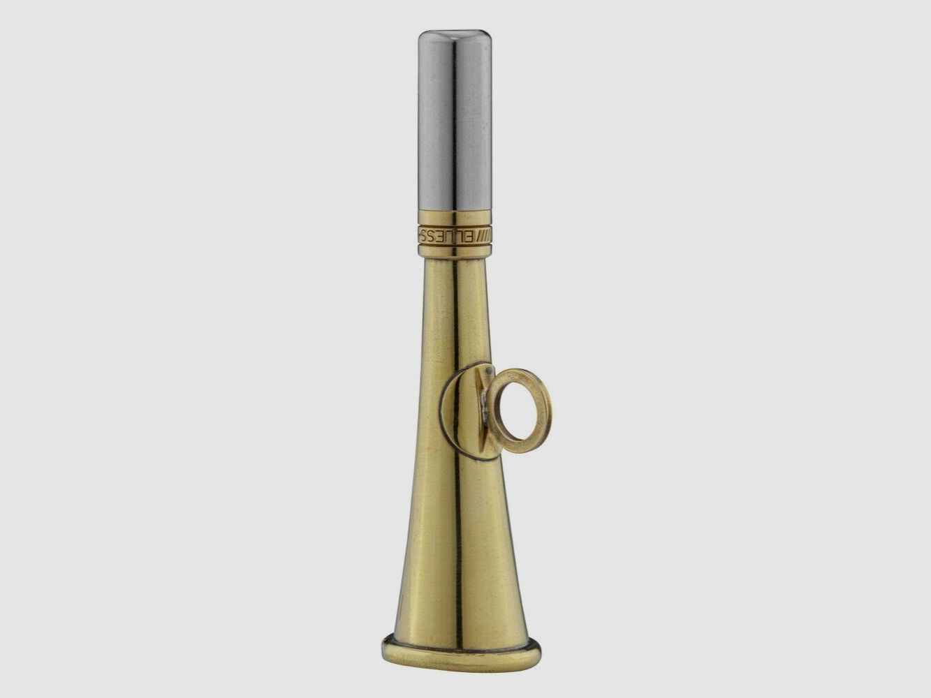 Runde Taschenhorn 12 cm poliertes Messing – Elless, Bild 1 von 3