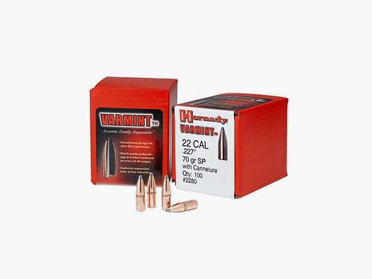 .224 Hornady Varmint Soft Point Bullet 3.9g / 60grs. 100 pcs.