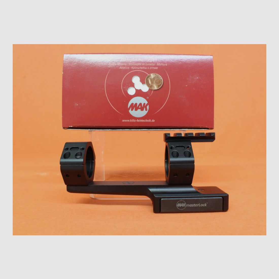 MAK. MAK QD montaggio del blocco 30mm (60563-3000) con MAKmasterLock 3" allungato/ Offset/ BH=23mm per Picatinny