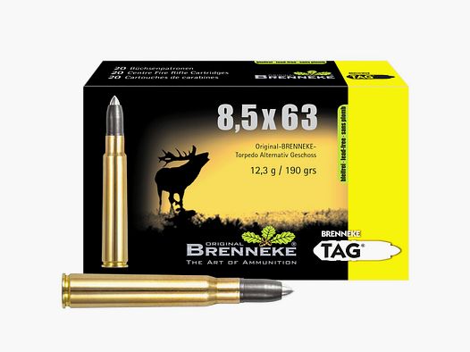 Brenneke 8,5×63 TAG 12,3g/190grs. – 20 Stk.