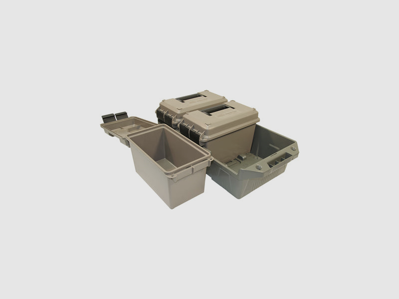 MTM Case Gard 3-Dosen-Munitionskiste Kal. 50 Dark Earth, Bild 2 von 3