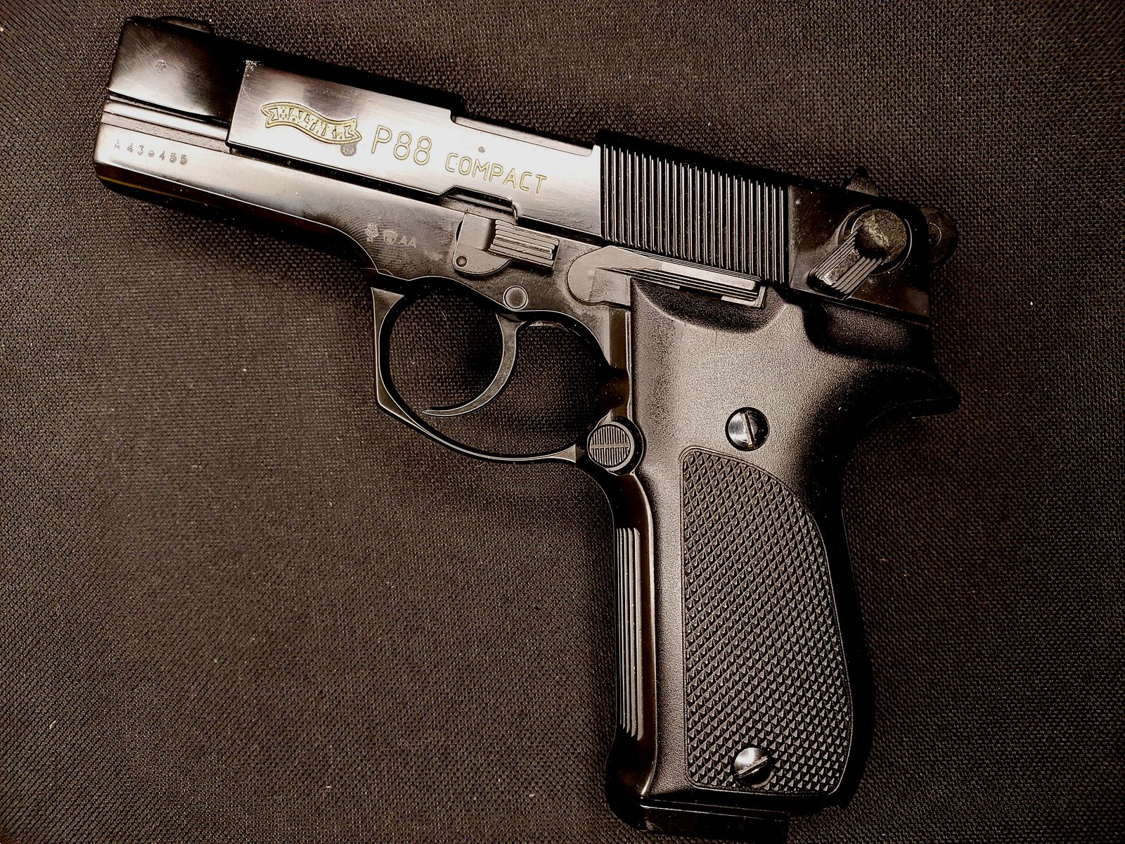 Walther P88-9 (P 88 Compact) blank firing pistol 9mm P.A.K. black (PTB 764)