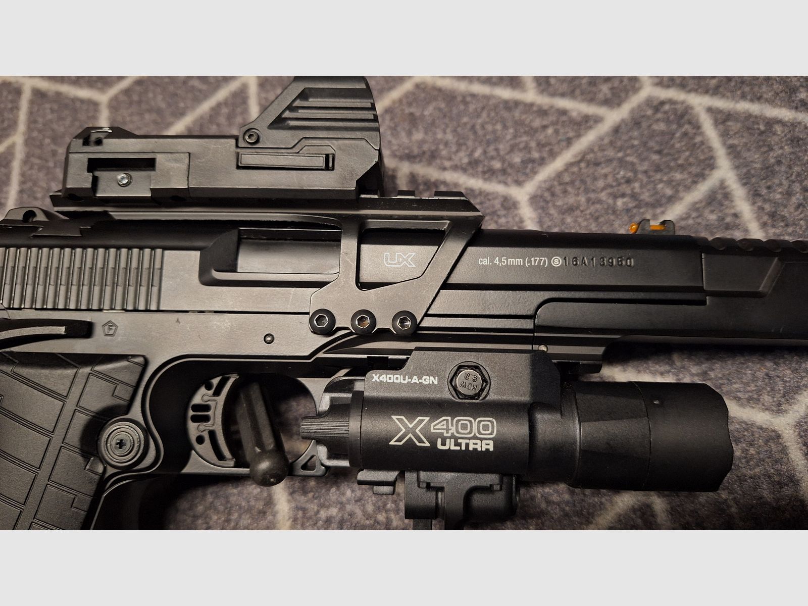 Umarex Racegun 4,5 mm Stahl BB Blowback Co2-Pistole