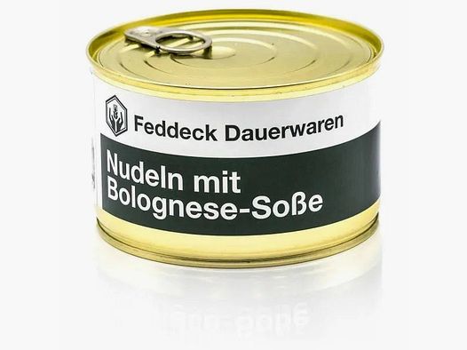 Feddeck Dauerwaren Fertiggericht Dose Nudeln Bolognese 400g