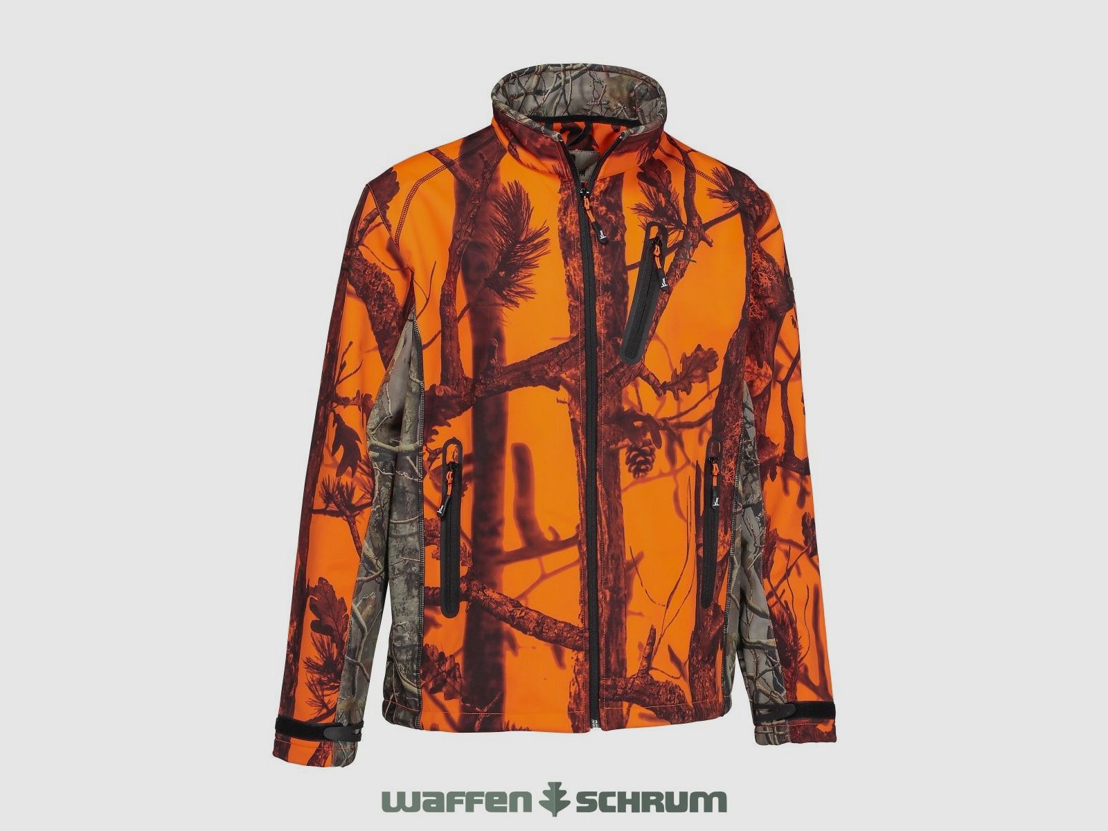 Percussion Softshell Jacket Ghostcamo Blaze & Black