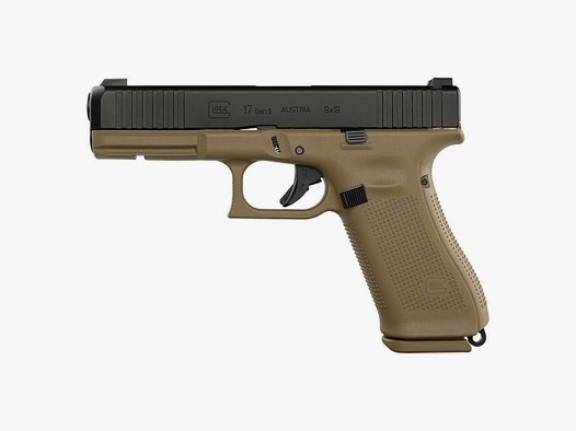 Pistolet semi-automatique Glock 17 Gen.5 FS/FXD "FR Coyote" cal. 9x19 armement standard armée française
