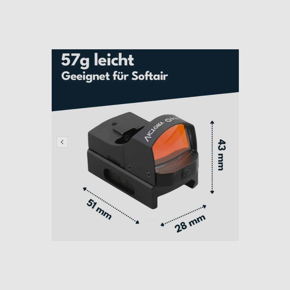 Victoptics RDSL01 V2 1x18x22 - Leuchtpunktvisier