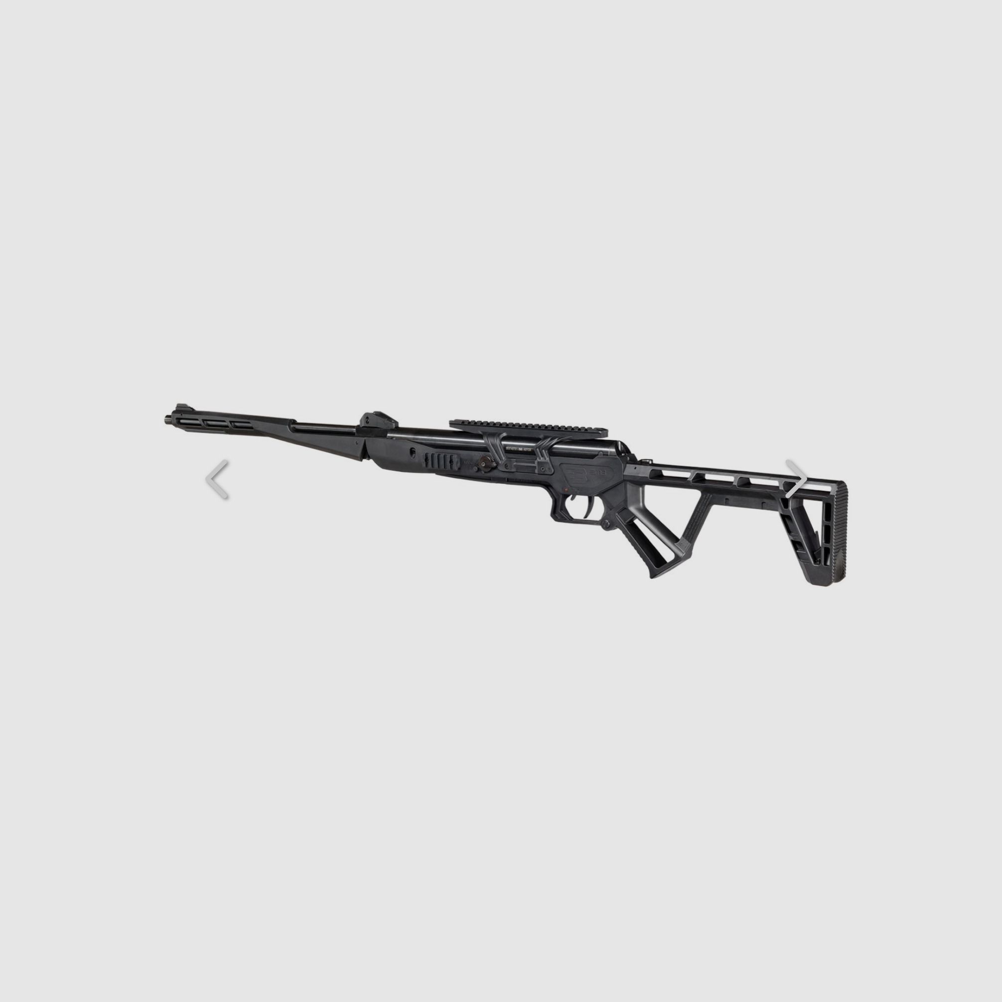 Black Bunker BM8 faltbares Survival Air Gun Luftgewehr Knicklauf Kal. 5,5 mm Diabolo schwarz -7,5 Joule 