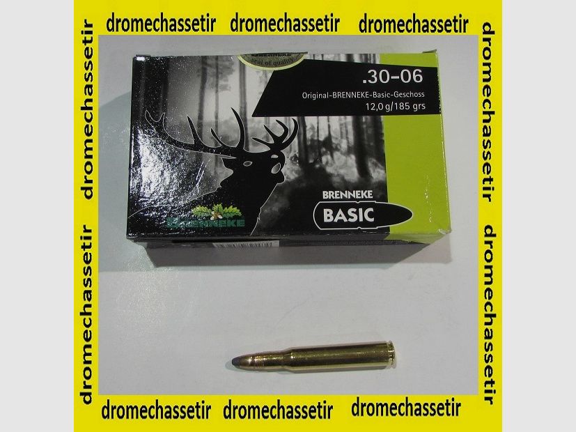 Box mit 20 Patronen Brenneke, Kal. 30-06, Geschoss Basic 181 grains