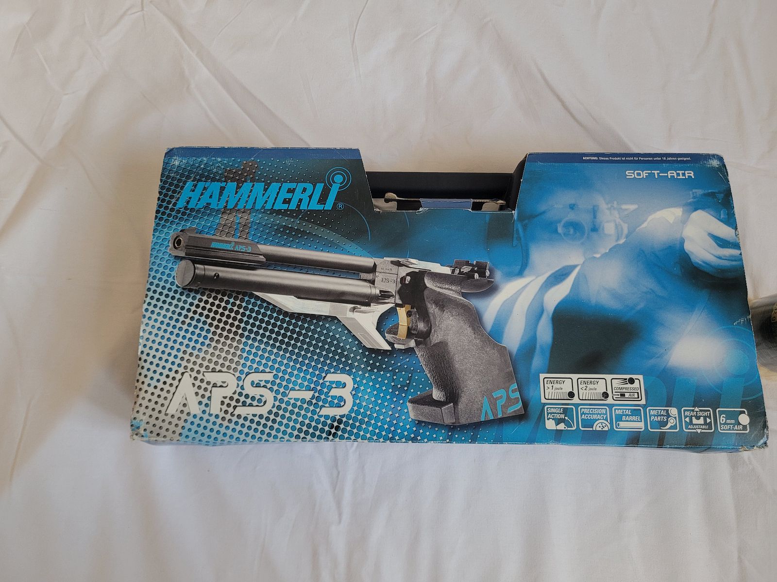 HÄMMERLI MATCHPISTOLE APS 3, 6 MM BB, NAPINACZ POD DŹWIGNIĄ, NIEUŻYWANA, zdjęcie 1 z 7