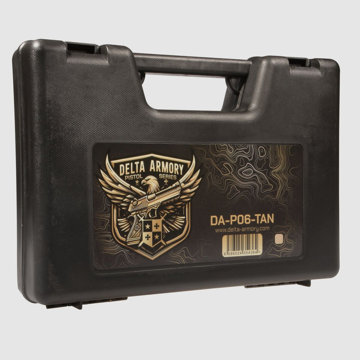 P06 GBB Airsoft Pistol with Grip Stippling in Tan | Delta Armory