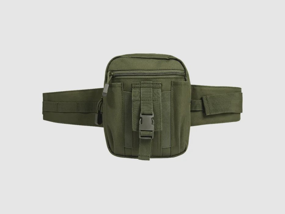 Brandit waist belt "Allround" with pocket + bottle holder - Olive