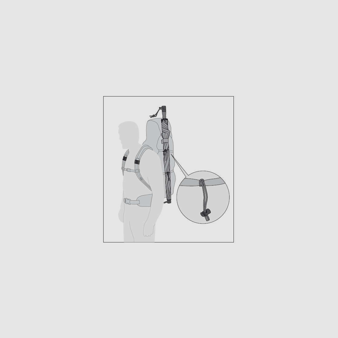 Euroschirm Swing Handsfree Schwarz