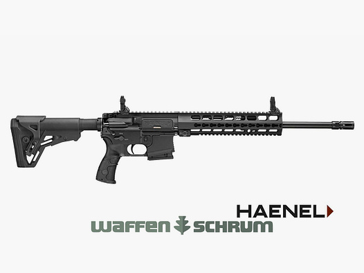 Haenel CR 223 schwarz / Langer Handschutz / Matchabzug