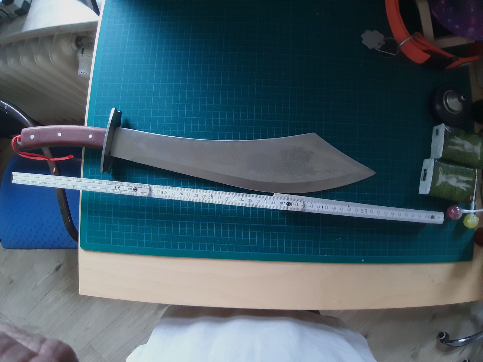 MACHETE,  über 40 Jahre, gestempelt  und ein Chinesisches  DRACHEN  BUSCHMESSER