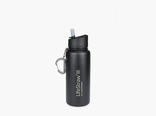 LifeStraw LifeStraw Wasserflasche Go Edelstahl mit Filter 0.7 L schwarz