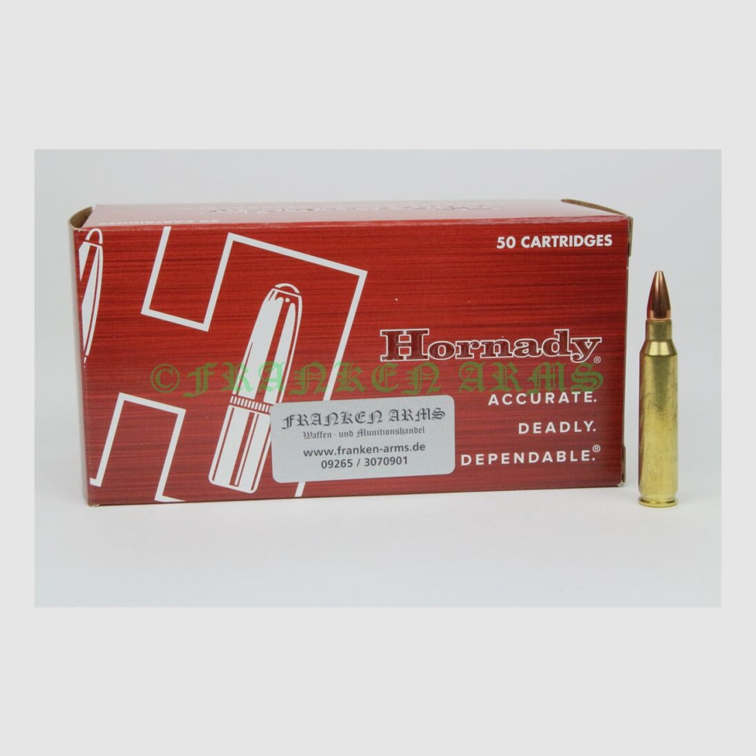 Hornady Match BTHP .223 Rem. 52gr 3,36g 50 Stück Staffelpreise