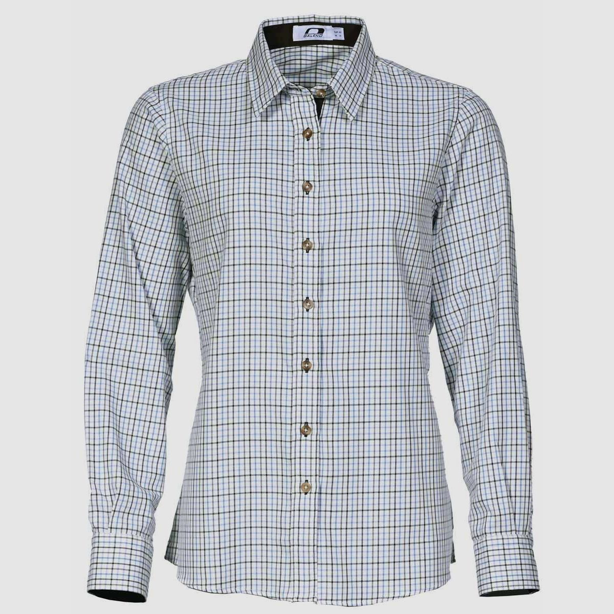 Baleno Bluse Nina Check Sand Blue