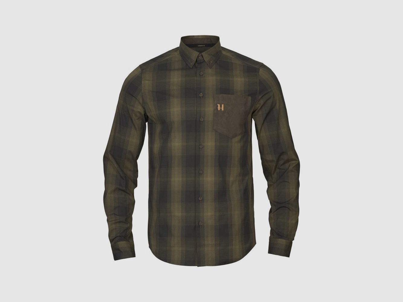 Härkila Akkan camisa / Willow green/Shadow brown, imagen 1 de 4