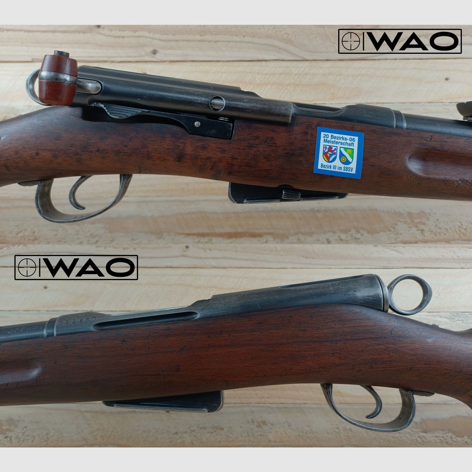 Schmidt Rubin G11, Kal. 7,5x55 Swiss *gültiger deutscher Beschuss*