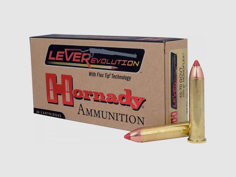 Hornady LEVERevolution .45-70 Government MonoFlex 250 grs Büchsenpatronen