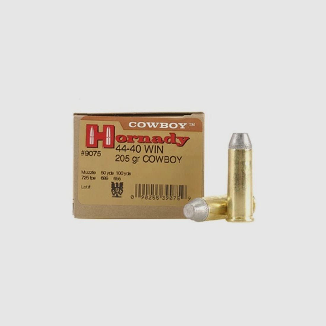 Hornady Custom .44-40 Win. 205GR Cowboy 20 Patronen