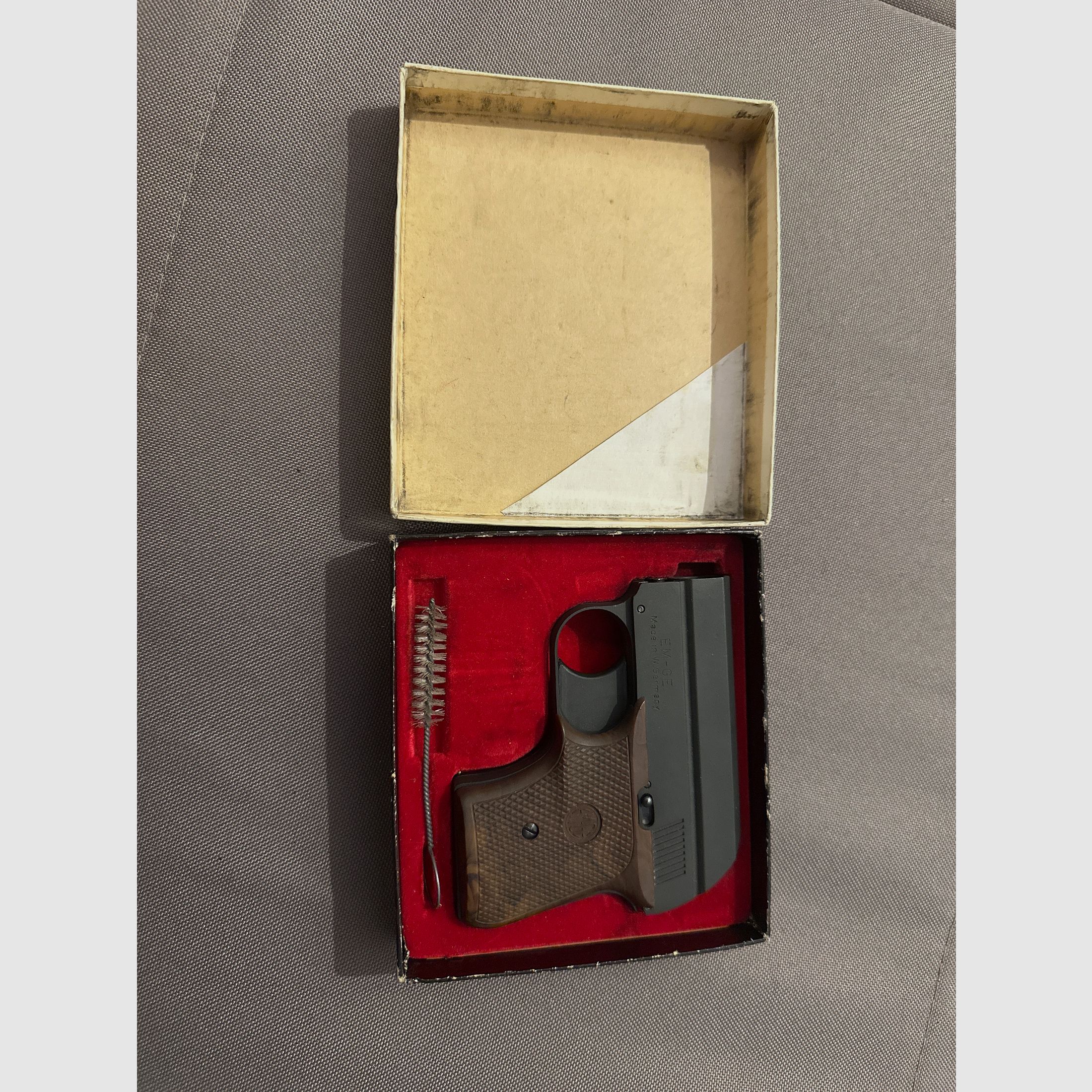EM-GE blank firing pistol 6 mm Flobert bang including original packaging