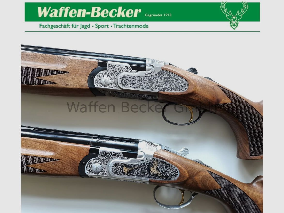 Brenner BF20 Premium silber/gold, 71cm Lauf, Kal.12/76 mit Stahlschrotbeschuss