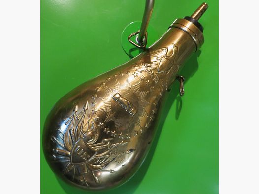 Powder bottle model ZOUAVE BRASS, muzzleloader