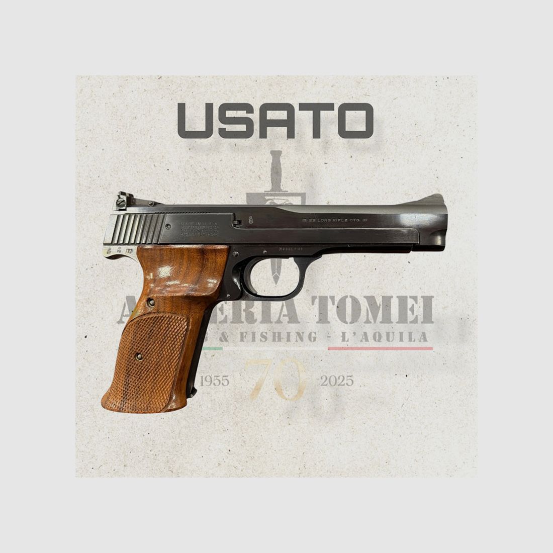 GEBRAUCHT – PISTOLE – SMITH & WESSON MODEL 41 Kal. 22LR, Bild 2 von 4