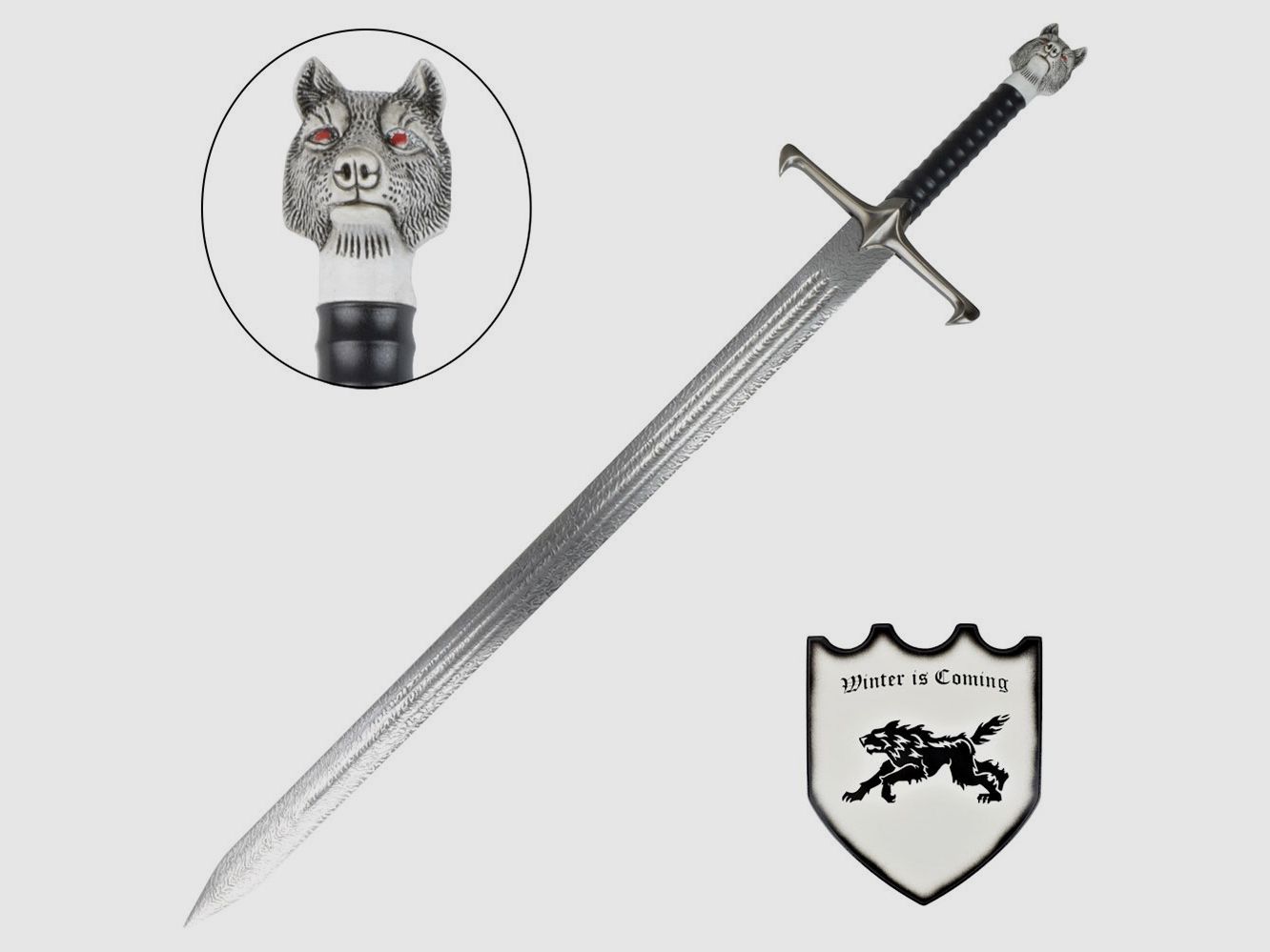 Szabla Longclaw w damasceńskim wzorze