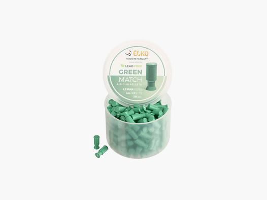 PULLETS DRUCKLUFT – ELKO – GREEN MATCH 4,2GR / 0,28g Kal. 4,5 (.177) 200 Stk
