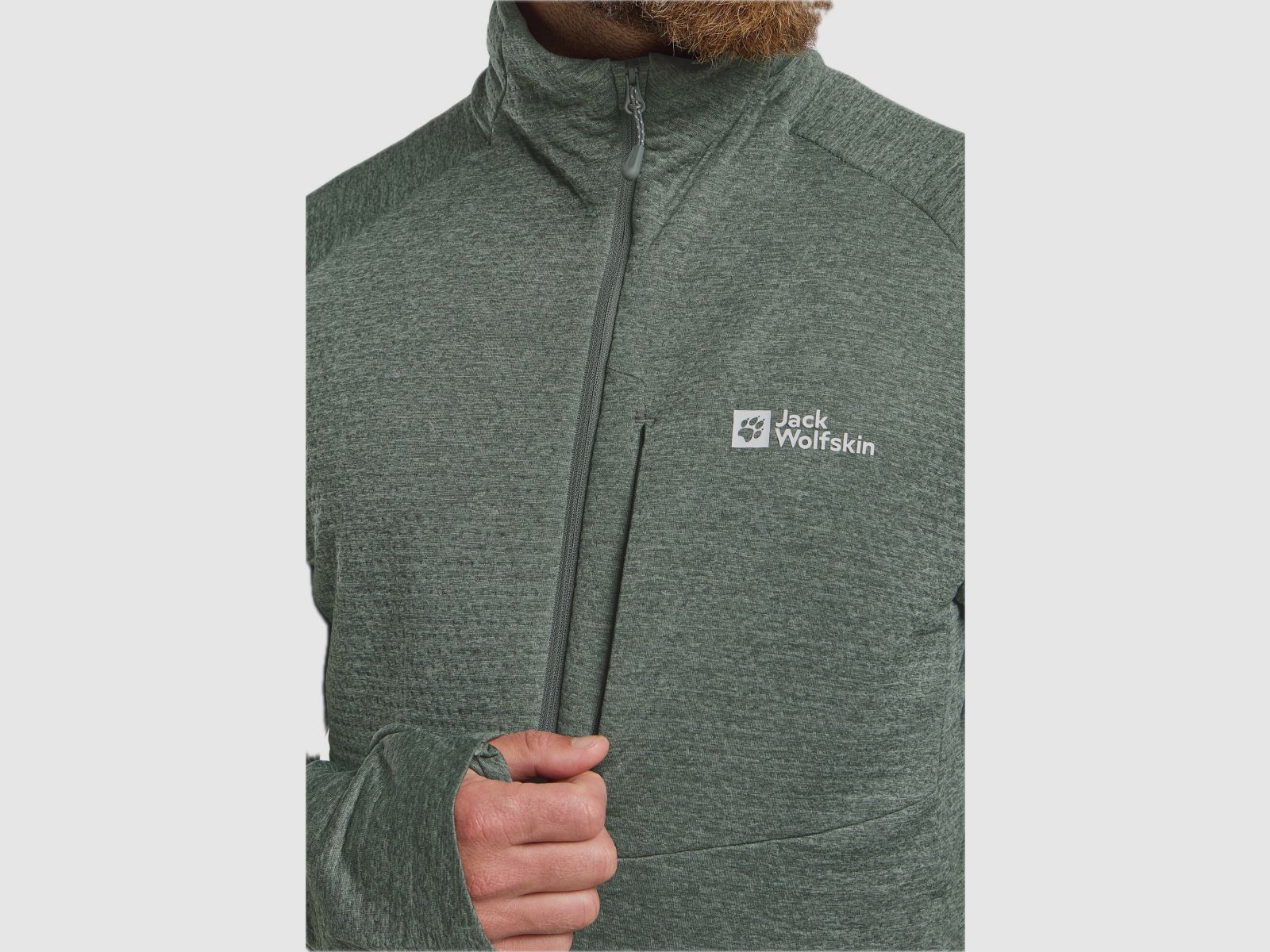 JACK WOLFSKIN Taiga Fz M Verde Ardesia