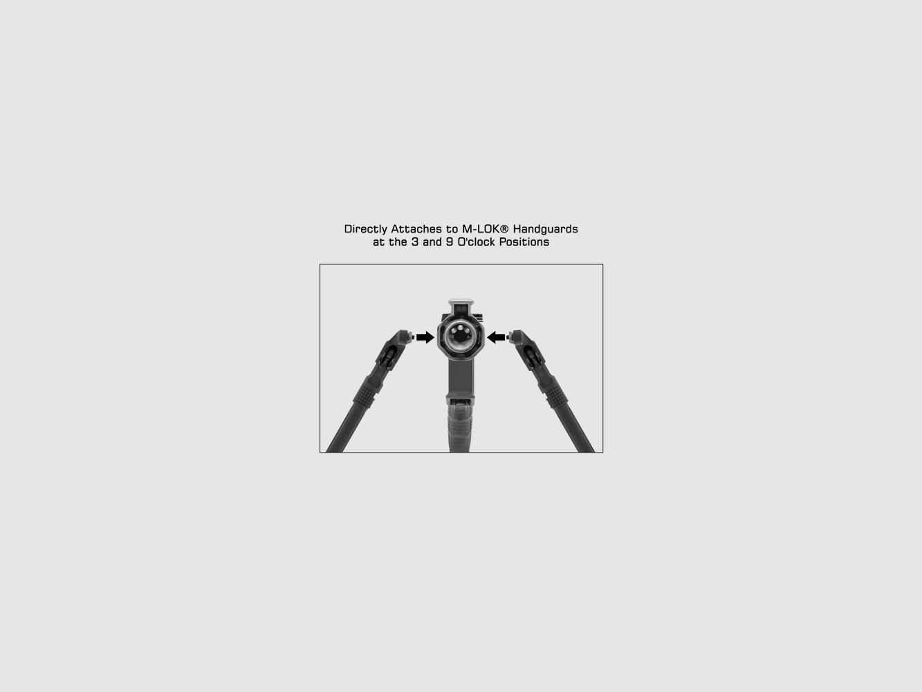 UTG® Recon Flex® II Bipod, 9″-12″ Center Hoogte M-LOK®