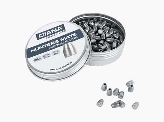 DIANA Hunters Mate Slugs 6,35mm 2,14g 200 Stück